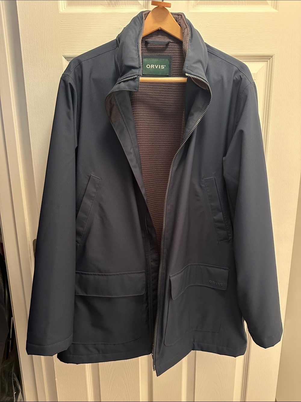 Orvis Men's Slate Blue Raincoat